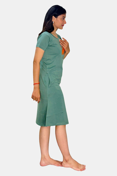 Sweetmoon Long T Shirt Nightdress - Green — image 3